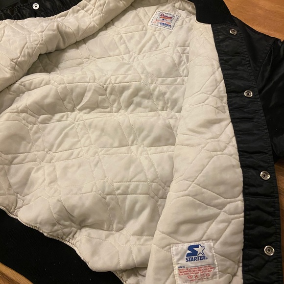 Vintage STARTER San Francisco Giants Satin BLACK - Picture 5 of 5